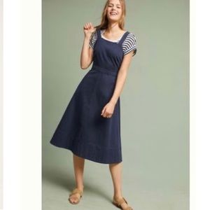 Anthropologie navy chino dress NWT